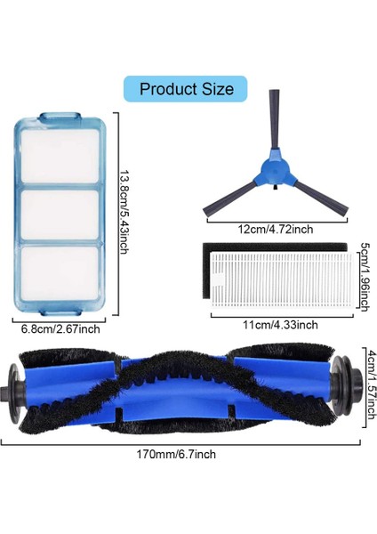 Eufy Robovac 11S 12 30C 15T 15C 35C Robotik Elektrikli Süpürge Için Yedek Parça Aksesuar Kiti (Yurt Dışından) indirimleri