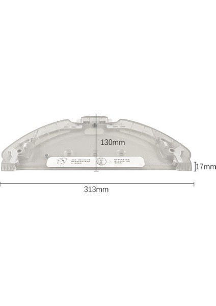 Xiaomi Mijia G1 Mjstg1 Mi Robot Vakum Paspas Temel Bez Kumaş Çerçeve Paspas Braketi Yedek Parça (Yurt Dışından)