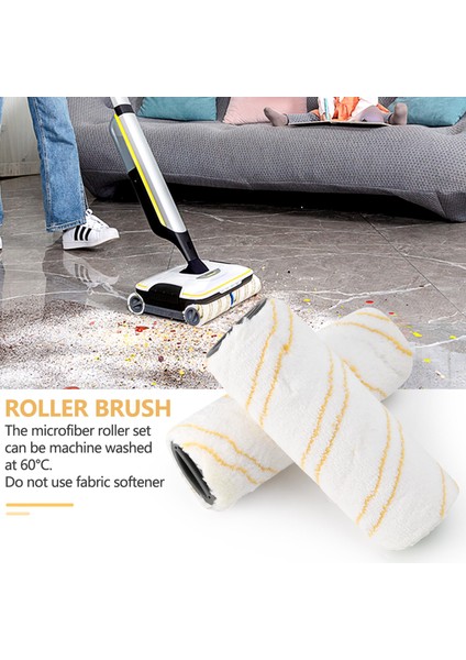 Karcher Fc5 Fc7 Fc3 FC3D Elektrikli Zemin Temizleyici Yedek Silindirler Için 2 Parça Silindir Seti 2.055-006.0 Sarı (Yurt Dışından) modelleri