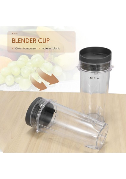 Ninja 16 Oz Kupası Tek Servis Için Yedek - Nutri Ninja BL770 BL780 BL660 Blender (2'li Paket) (Yurt Dışından)