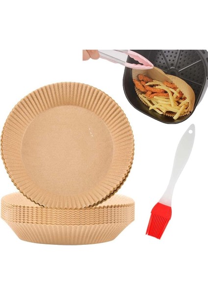 Tek Kullanımlık Kağıt Astarı, Hava Fritözü Parşömen Kağıt Gömlekleri Yapışmaz Kavurma Fırını Mikrodalga Kahverengi Için Tek Kullanımlık (Yurt Dışından)