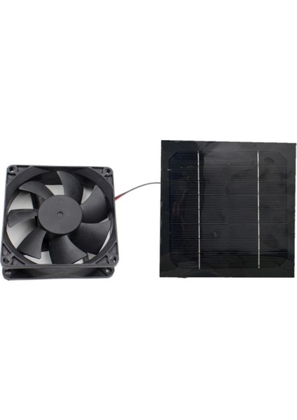 20W 12V Güneş Panelı Egzoz Fanı Hava Aspiratörü Mini Vantilatör Güneş Paneli Enerjili Fan Köpek Tavuk Evi Sera (Yurt Dışından)