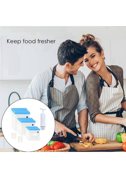 Sous Vide Çanta 20 Paket Yeniden Kullanılabilir Elektrikli Vakumlu Gıda Depolama Tasarrufu Mühürleyen Ocak 1 El Pompası, 3 Boyutlu Mühürlü Çanta, 4 Klips (Yurt Dışından) fiyatları