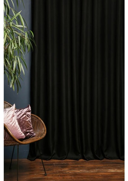 Siyah Blackout Işık Geçirmez Termal Karartma Güneşlik Perde (EN X BOY)