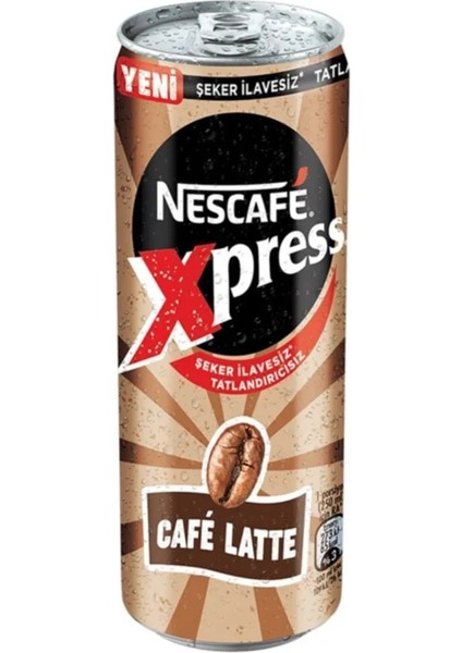 Xpress Cafe Latte Şekersiz 250 ml