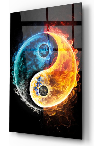 Yinyang Dekoratif Cam Tablo modelleri