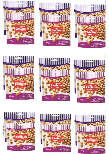 Kokteyl Karışık 75 gr x 9 Adet Tadım Sarı Leblebi Çifte Kavrulmuş 90 gr x 9 Adet