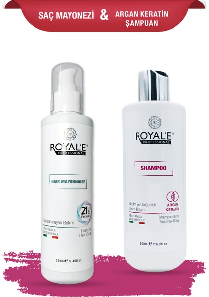 Saç Mayonezi ve Argan Keratin Şampuan Set