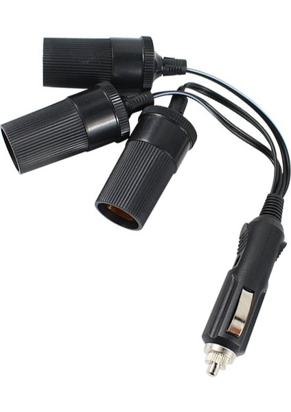 Powermaster Çakmak Fiş Çoklayıcı 3 Lü 1 Erkek 3 Dişi Oto Çakmaklık Çoğaltıcı Araç Için