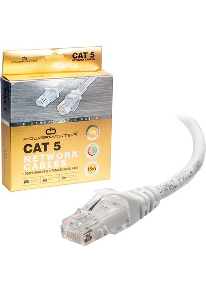 Powermaster Cat5 Network Patch Kablosu 15 Metre fiyatları