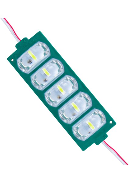 Powermaster 12 Volt 4 Watt Yeşil 3030 10 x 53.8 mm Lümen 180 Derece Mercekli Modül LED