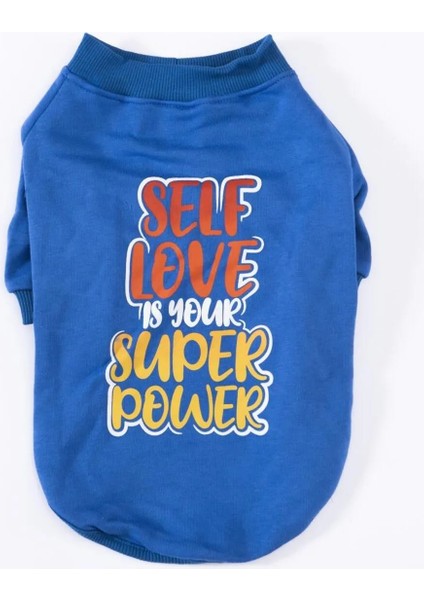 Mavi Power Köpek Sweati Köpek Kıyafeti Kedi Kıyafeti fırsatları