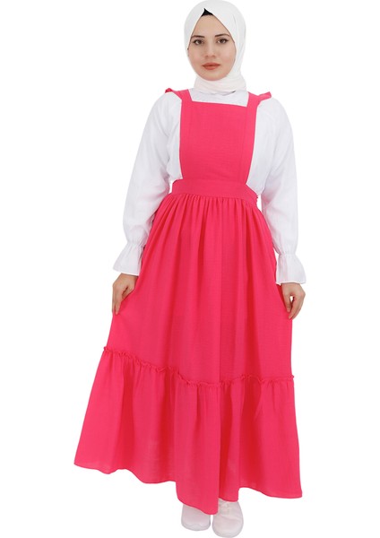 5073 Keten Kumaş Gömlekli Jile Elbise indirimleri