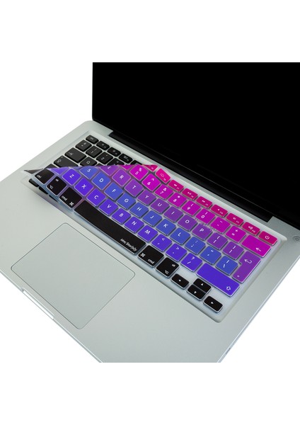 Macbook Klavye Air Pro için Ombre (UK-EU İngilizce) (Eski USB'li Model 2008-2017) ile Uyumlu