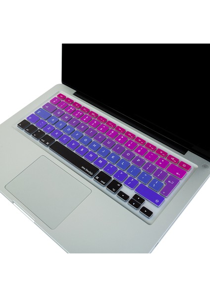 Macbook Klavye Air Pro için Ombre (UK-EU İngilizce) (Eski USB'li Model 2008-2017) ile Uyumlu