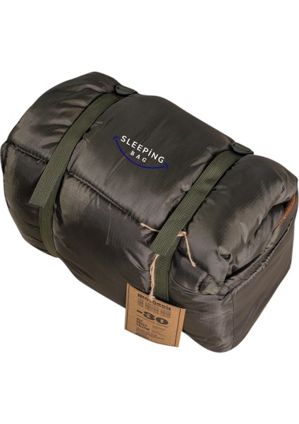Sleepingbag Uyku Tulumu Su Geçirmez -35 Yeşil