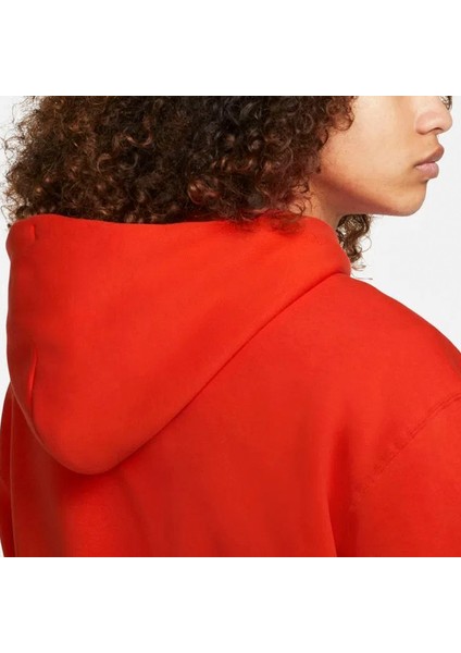 DC9604-673 Air Jordan Jumpman Core Fleece Hoodie Erkek Kırmızı Kapüşonlu Sweatshirt