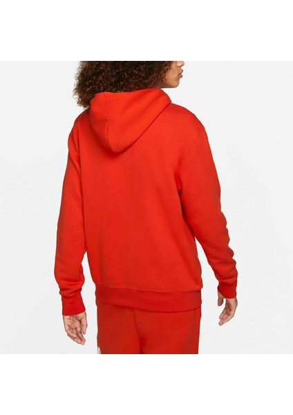 DC9604-673 Air Jordan Jumpman Core Fleece Hoodie Erkek Kırmızı Kapüşonlu Sweatshirt