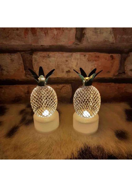 Işıklı Küre, Ananas Lamba, Bubble Mum, Melek Kolye Hediye Seti 9 fırsatları