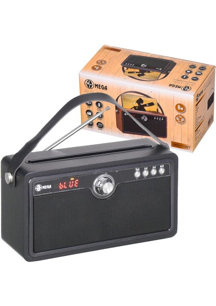 Radyo Nostalji Şarjlı Bt/usb/sd/aux Telefon Standlı MG-115BT