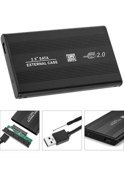 Harddisk Kutusu SSD HDD 2.5 Sata USB 2.0 Gabble GAB-HK20