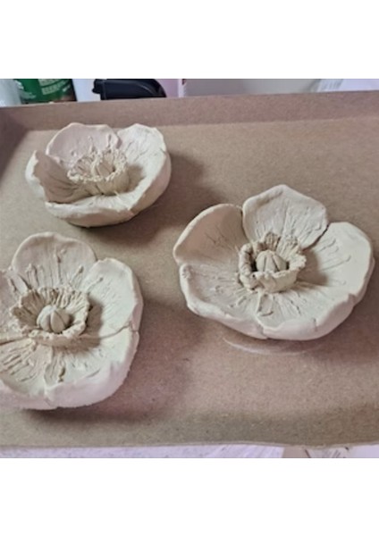 8cm Gelincik Çiçeği Çiçek Silikon Kalıp K-1212, Kokulu Taş Sabun Alçı Mum Kalıbı