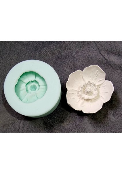 8cm Gelincik Çiçeği Çiçek Silikon Kalıp K-1212, Kokulu Taş Sabun Alçı Mum Kalıbı fırsatları