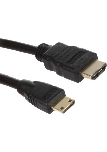 Mini HDMI To HDMI Çevirici Dönüştürücü 1.5 Metre Tablet Kamera Tv Mini HDMI Kablosu 5055