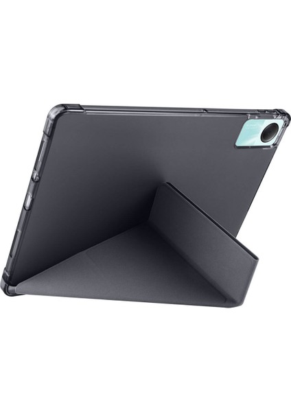 Honor Pad X9 Uyumlu Tri Fold Kalemlikli Tablet Kılıfı Ekran Koruyucu Kalem Seti