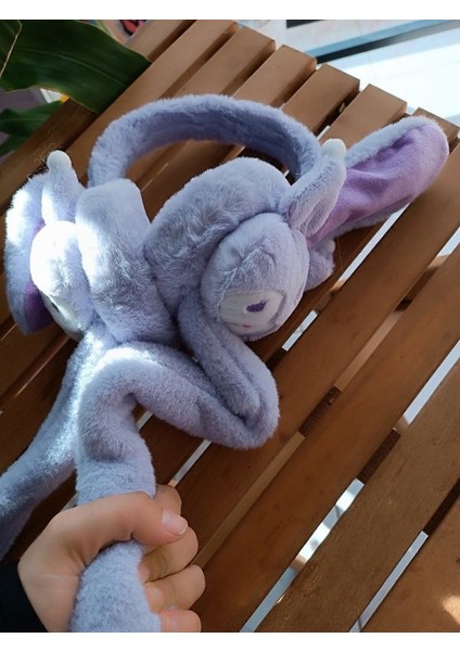 Kulakları Hareket Eden Sesli Peluş Kuromi Peluş Kulaklık Taç