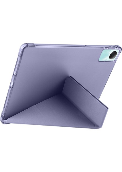 Honor Pad X9 Uyumlu Tri Fold Kalemlikli Tablet Kılıfı Ekran Koruyucu Kalem Seti