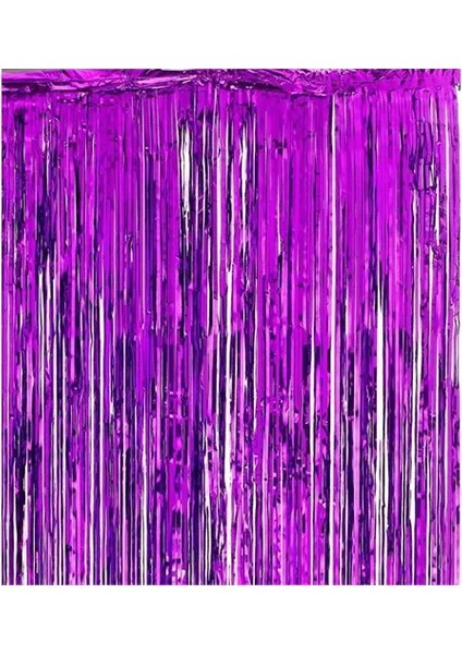Kotyora Işıltılı Duvar ve Kapı Perdesi Mor Renk