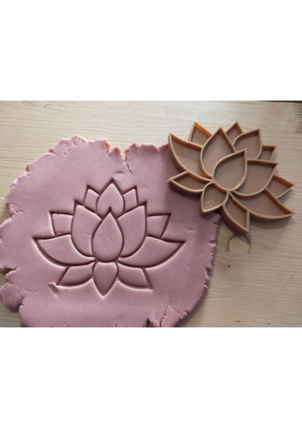 Lotus Kurabiye Kalıbı - 9,5x7,5 cm - 2 Parça