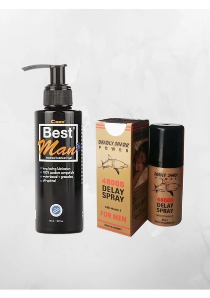 Aşkın Deposu Best Man Lubricant Jel Sade 150 ml + 48BIN Sprey