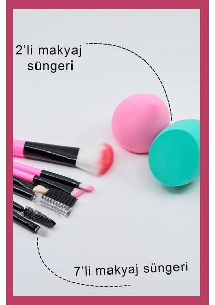 Çiçeksi Renkler Makyaj Seti Açık Ton fiyatları