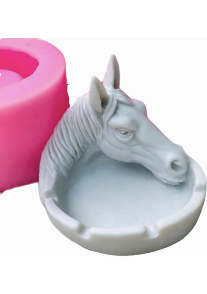 At Kafalı Küllük Silikon Kalıp K-1151