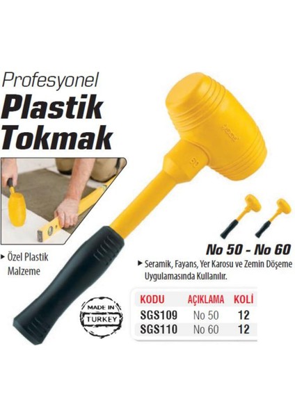 Plastik Tokmak Profesyonel No:50