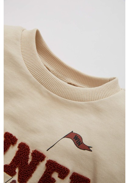 Erkek Bebek Baskılı Sweatshirt Eşofman Altı 2'li Takım C2389A524SP