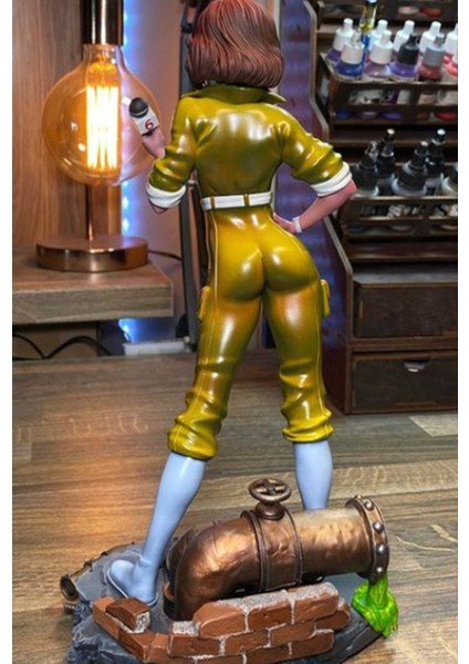 Tmnt April O'neil Boyalı Figür Ninja Kaplumbağalar April O'neil Figür Büyük Boy 20CM fiyatları