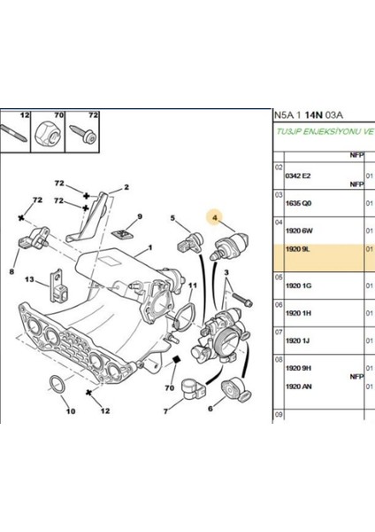 Rolanti Ayarlayıcı 106 306 206 Saxo Partner Berlingo (HLAB3201-19209L)