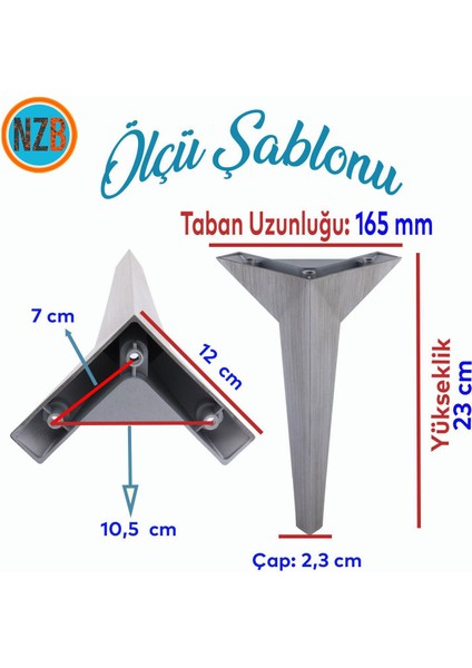 Mobilya Kanepe Sehpa Tv Ünitesi Baza Koltuk Ayağı Çekyat Saten Gri Eskitme 23 cm Ayak modelleri