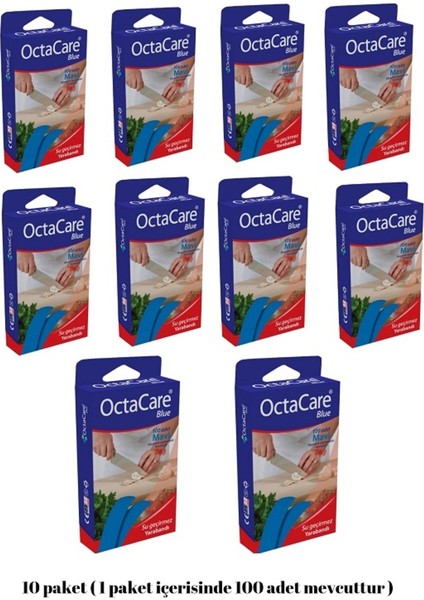 10 Paket Mavi Bant Su Geçirmez 100 Adet fiyatları