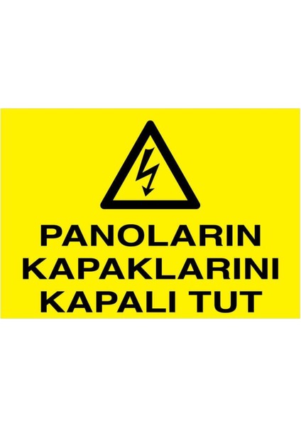 Panoların Kapaklarını Kapalı Tut Yapışkanlı Sticker 35X50 cm