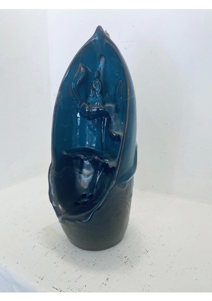 Budha Geri Akış Tütsülük Buda Ters Akış Tütsü Seramik Feng Sui