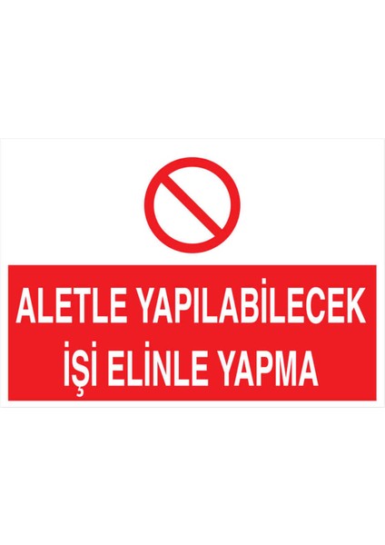Aletle Yapılabilecek Işi Elinle Yapma Yapışkanlı Sticker 50X65 cm