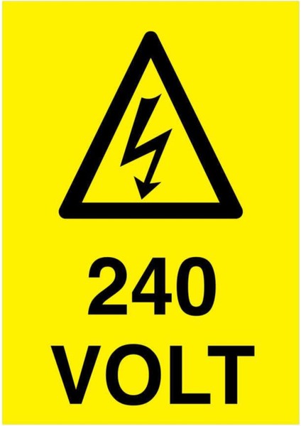 Esinti Reklam 240 Volt Yapışkanlı Sticker 15X25 cm