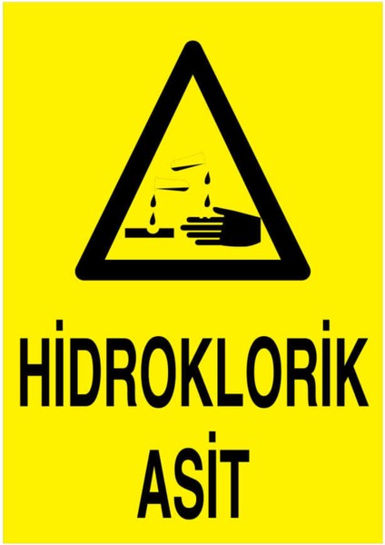 Hidroklorik Asit Yapışkanlı Sticker 35X50 cm