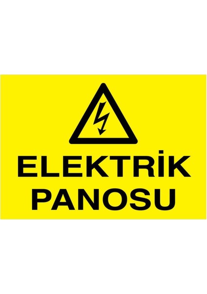 Elektrik Panosu Yapışkanlı Sticker 35X50 cm
