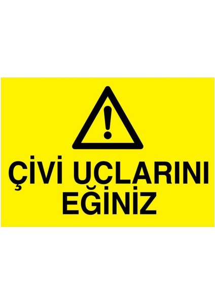 Çivi Uclarını Eğiniz Yapışkanlı Sticker 50X65 cm
