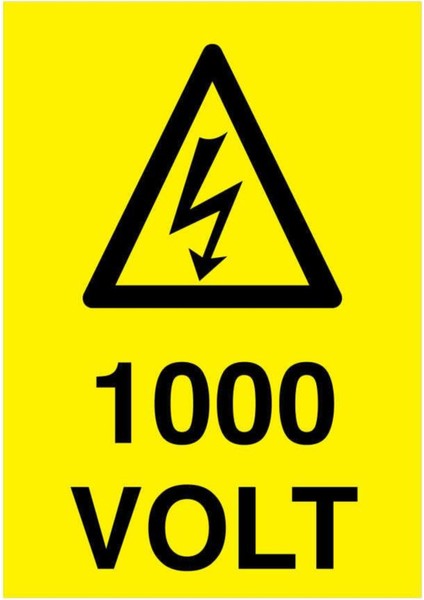 1000 Volt Yapışkanlı Sticker 35X50 cm